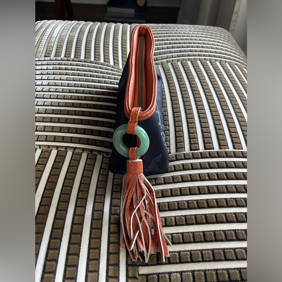 Shanghai Tang Clutch With Leather & Stone Detail - Picture 2 of 9